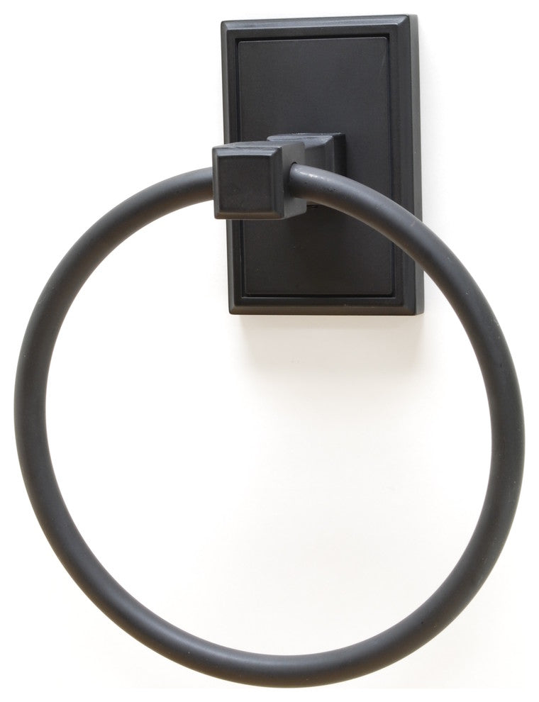 Hamilton Towel Ring, Black