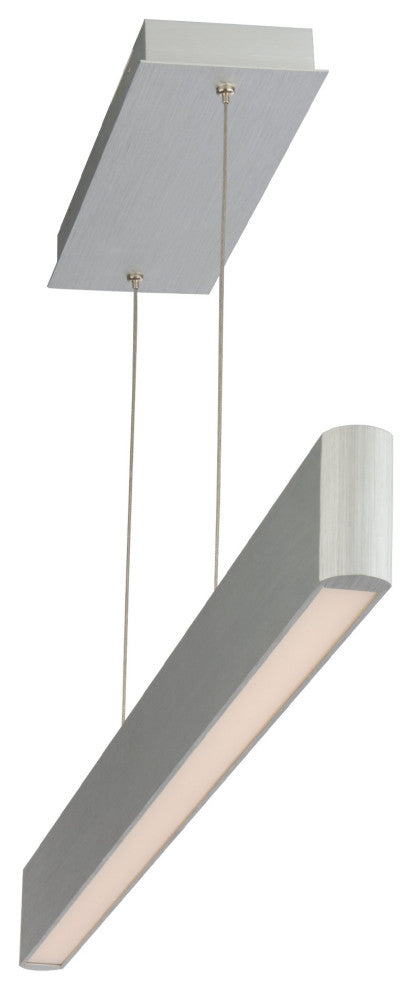 Volo LED Pendant 3000K, Brushed Aluminum, 44"