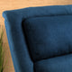 GDF Studio Monica Dark Blue Fabric Recliner