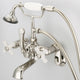 Vintage Classic Wall Mount Tub Faucet With Handshower, Polished Nickel Pvd Finis