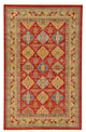 Unique Loom Red Xerxes Sahand 5' 0 x 8' 0 Area Rug