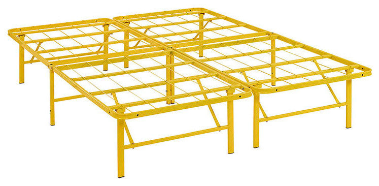 Horizon Full Stainless Steel Bed Frame, Yellow