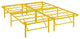 Horizon Full Stainless Steel Bed Frame, Yellow
