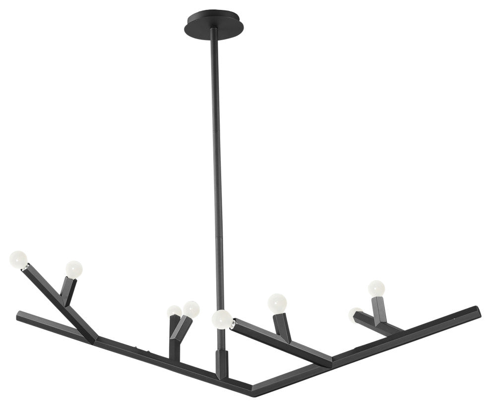 Avenue Lighting Hf8888-Blk 8-Light Linear Fixture, Black
