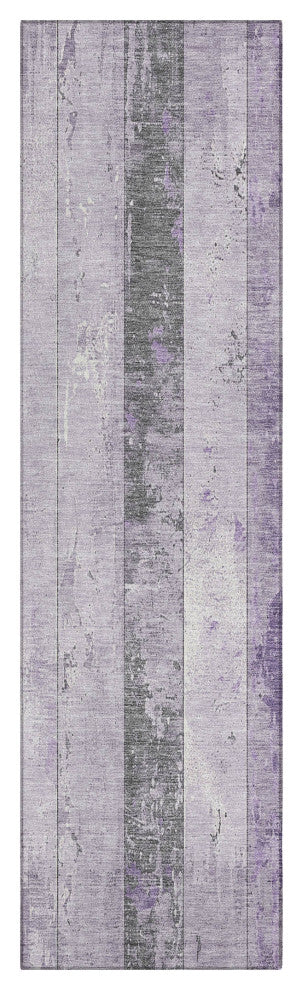 Machine Washable Indoor/Outdoor Chantille ACN1868 Violet 2'3" x 7'6" Runner Rug
