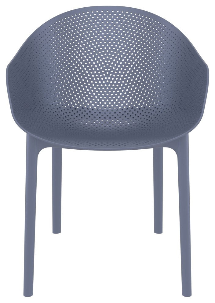 Compamia Sky Outdoor Dining Chair, Set of 2, Dark Gray