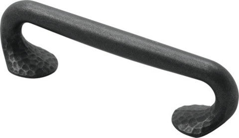 Belwith Hickory 96mm Craftsman Black Iron Cabinet Pull P2173-BI Hardware