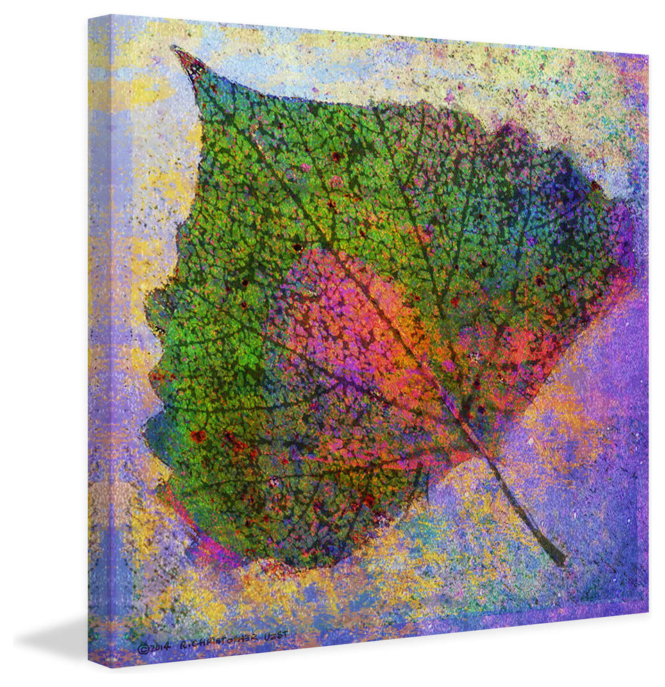 "Cottonwood Leaf" Painting Print on Canvas by Chris Vest