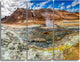 "Sulfur and Steam Namafjall Iceland" Metal Wall Art, 3 Panels, 36"x28"