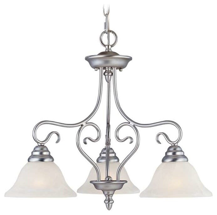 Coronado Chandelier, Brushed Nickel