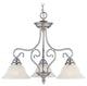 Coronado Chandelier, Brushed Nickel
