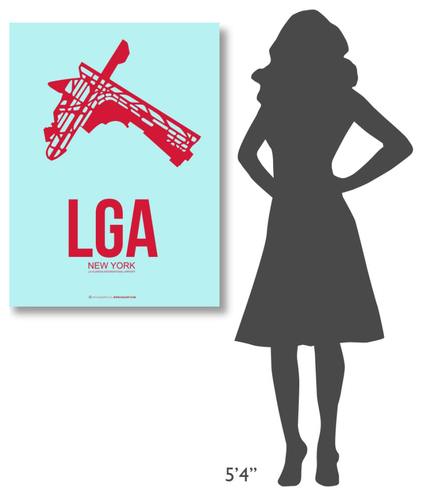 "LGA New York Poster 2" Fine Art Print