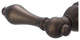 Lever Handles-American Widespread Lavatory Faucet, Oil Rubbed Bronze Finish With