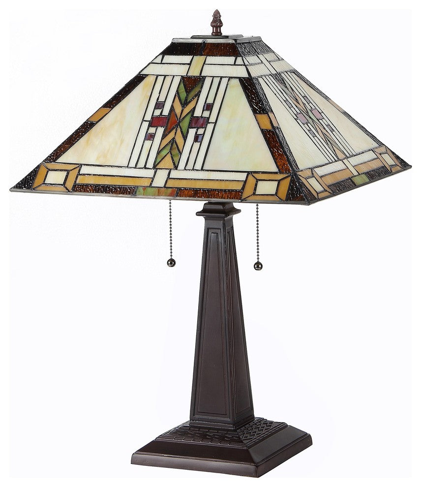 Gode 2-Light Mission Table Lamp