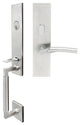 Phoenix Lever, Mortise Entry Handleset, Left Hand Reverse, Satin Stainless Steel