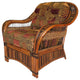 Congo Arm Chair in Cocoa, Cream Fabric