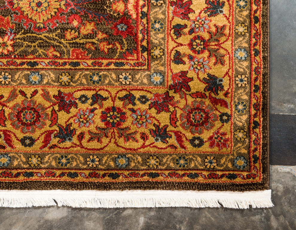 Unique Loom Light Brown Edinburgh Monroe 3' 3 x 5' 3 Area Rug