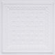 24"x24" D243 PVC Faux Tin Ceiling Tiles, Set of 6, White Matte