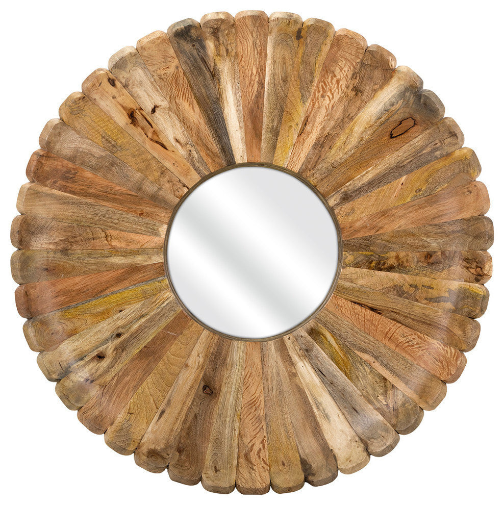 Flora Wood Mirror