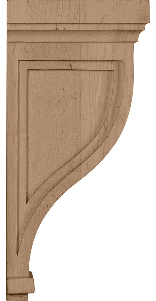 7 1/2"W x 8"D x 17"H Charleston Mission Corbel, Cherry