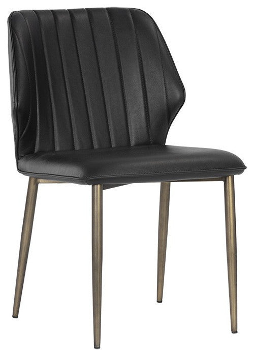 Clinton Dining Chair, Bronze, Bravo Black, Set of 2