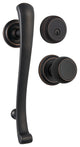 Brinks Push Pull Rotate Rourke Handleset, Tuscan Bronze, 13.6''