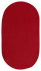 Capel Manteo Dark Red 0050_530 Braided Rugs - 9' 2" X 13' 2" Oval
