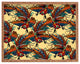 Sharon Turner Rooster Ink Rectangular Tray, 18"x14"