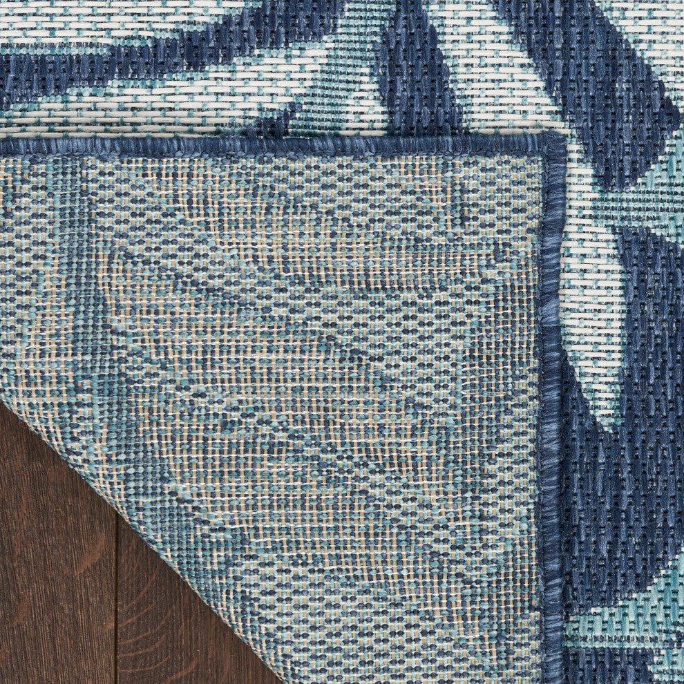 Nourison Garden Oasis 10' x 14' Navy Tropical Rug
