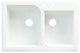 33.0625-in x 22.0625-in Drop-in Radius Granite Kitchen Sink