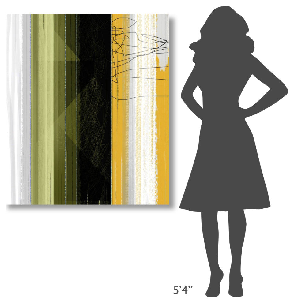 "Abstract Green And Yellow" Fine Art Print