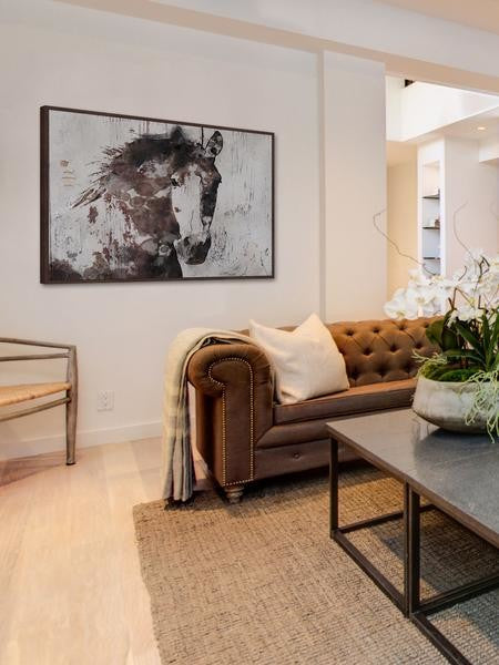 "Gorgeous Horse" Floater Framed Painting Print on Canvas, 24"x16"