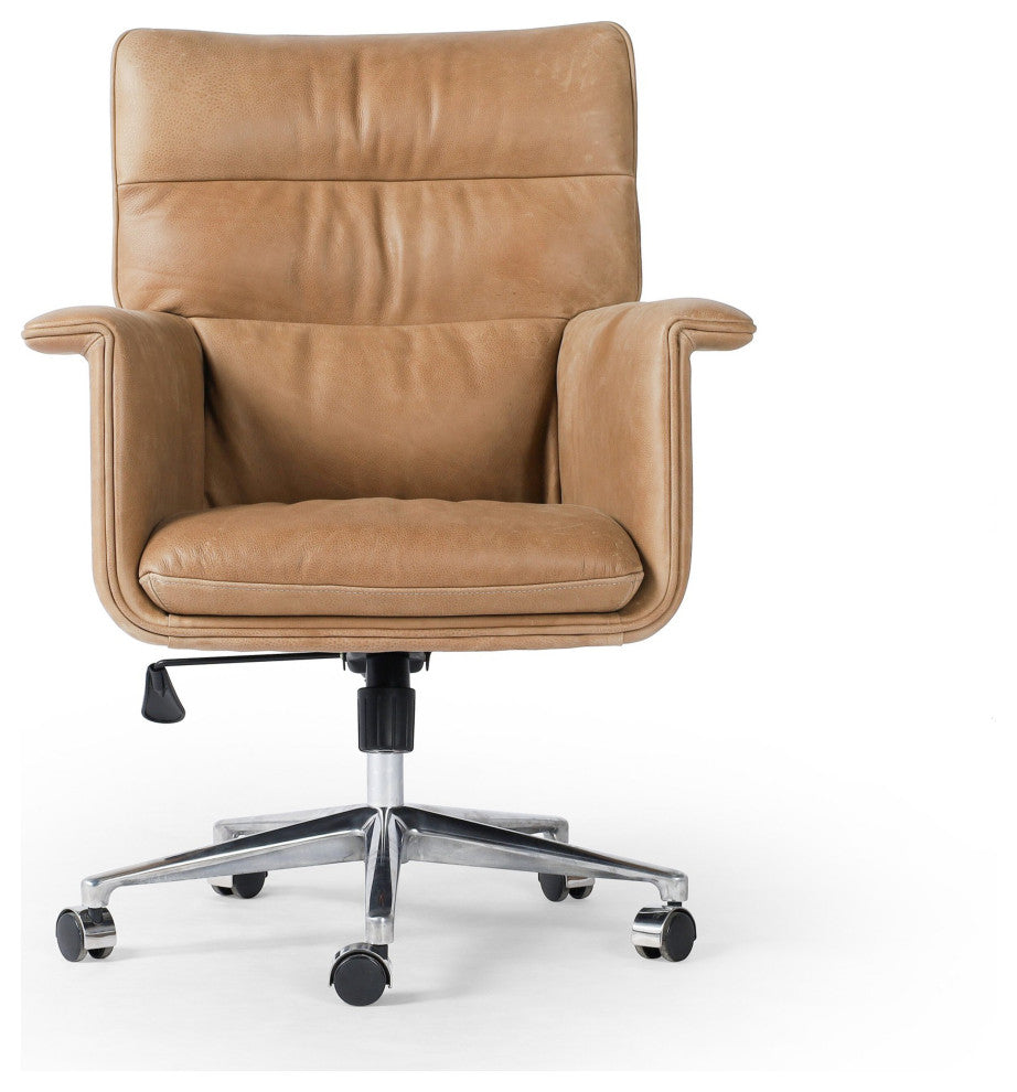 Humphrey Desk Chair Palermo Drift, Polished Aluminum