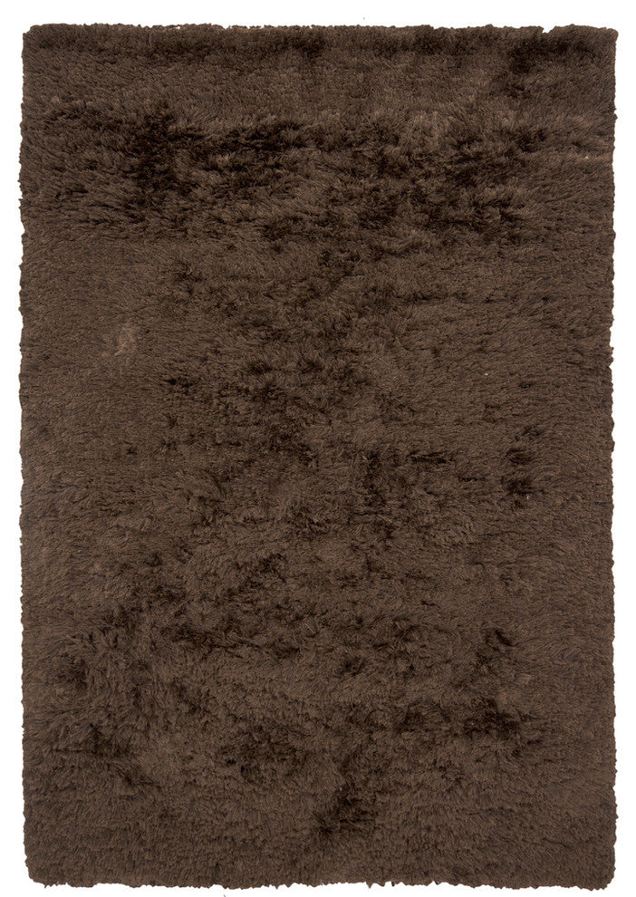 Celecot Contemporary Area Rug, Dark Brown, 7'9" Round
