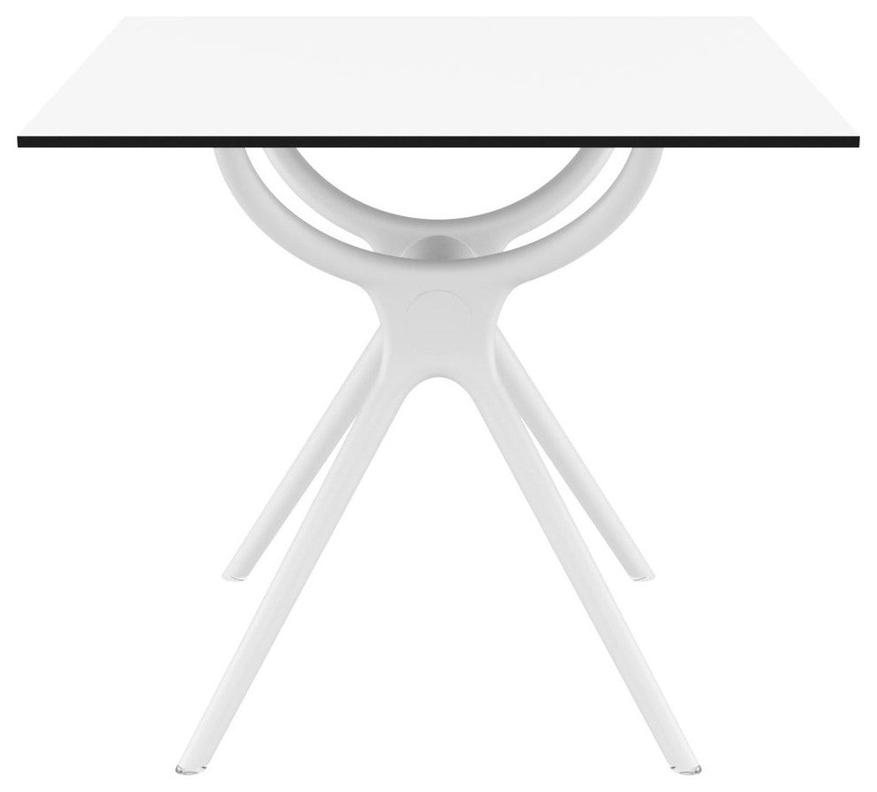 Compamia Air Square Dining Table, White