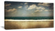 "Vintage Beach With Heavy Clouds" Seashore Canvas Print, 32"x16"