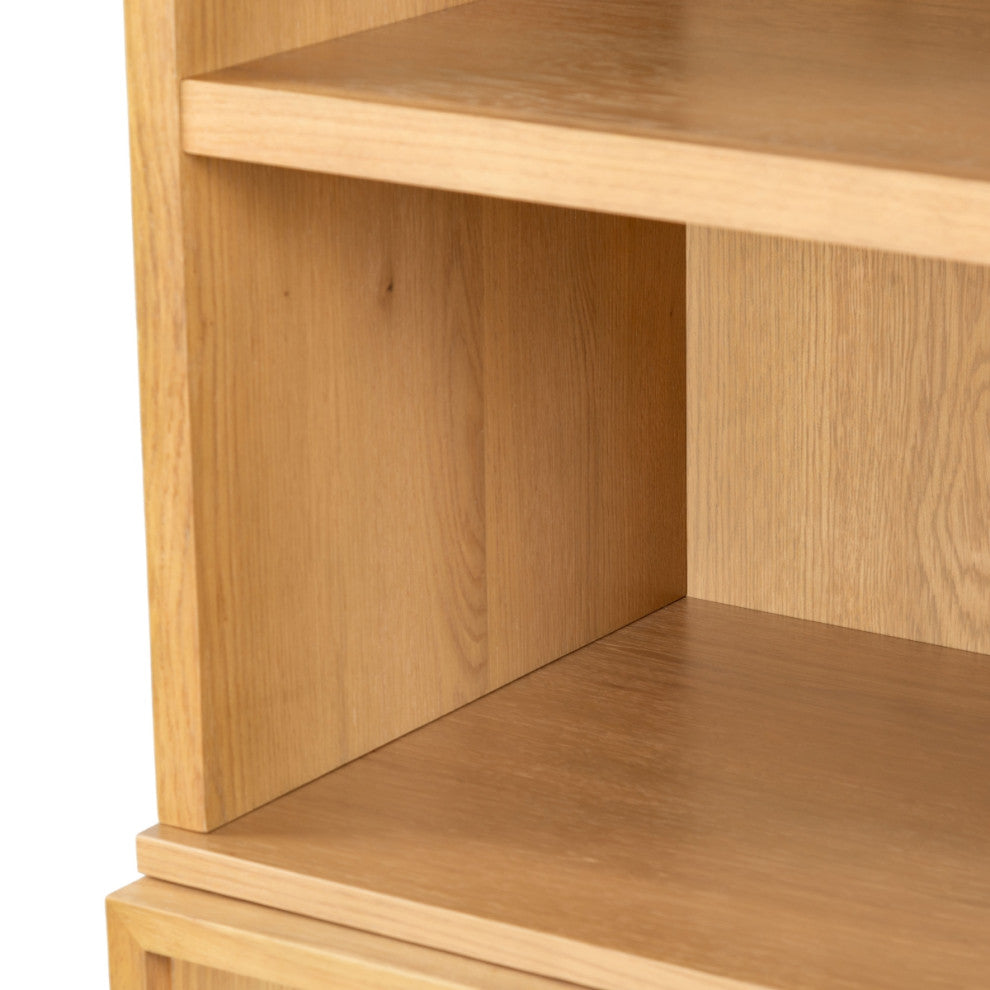 Safavieh Couture Zeus 4 Shelf Wood Bookcase, Natural