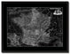 Mideavel France Crusades Vintage Monochrome Map Canvas, 28"x37"