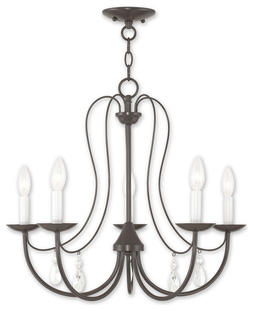 Mirabella 5-Light Chandelier, English Bronze