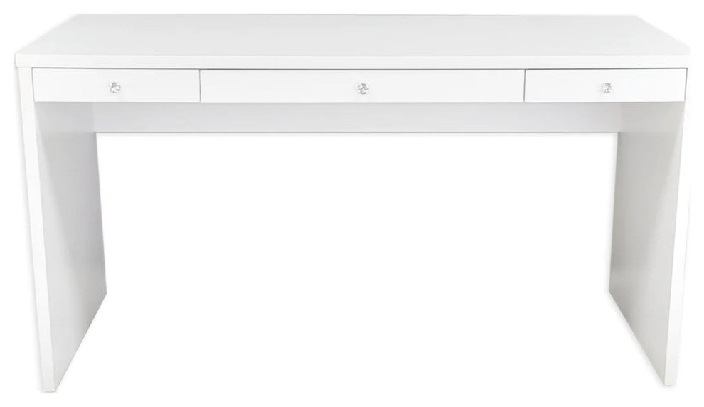 SlayStation Marie Vanity Table with Drawer, White