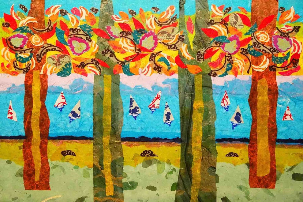 "Idyllic Series 2" Painting Print on Canvas by Lisa Mee