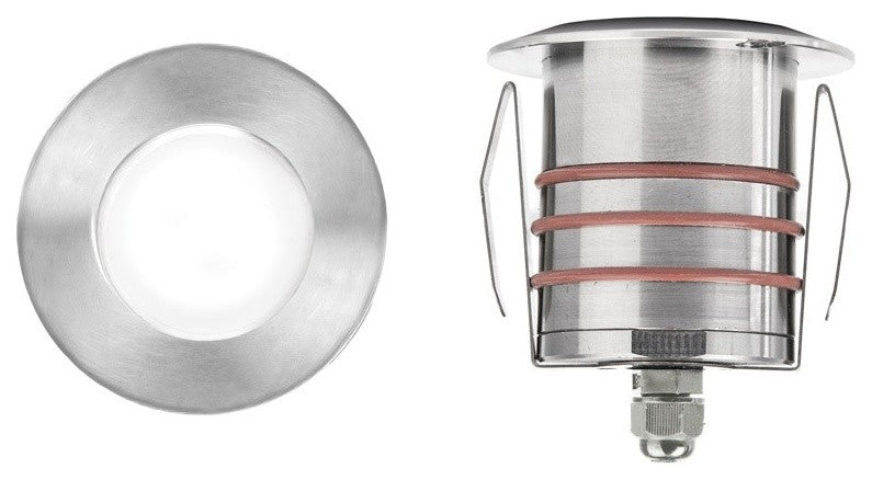 WAC Lighting LED 2" 12V Indicator Light, Stainless Steel