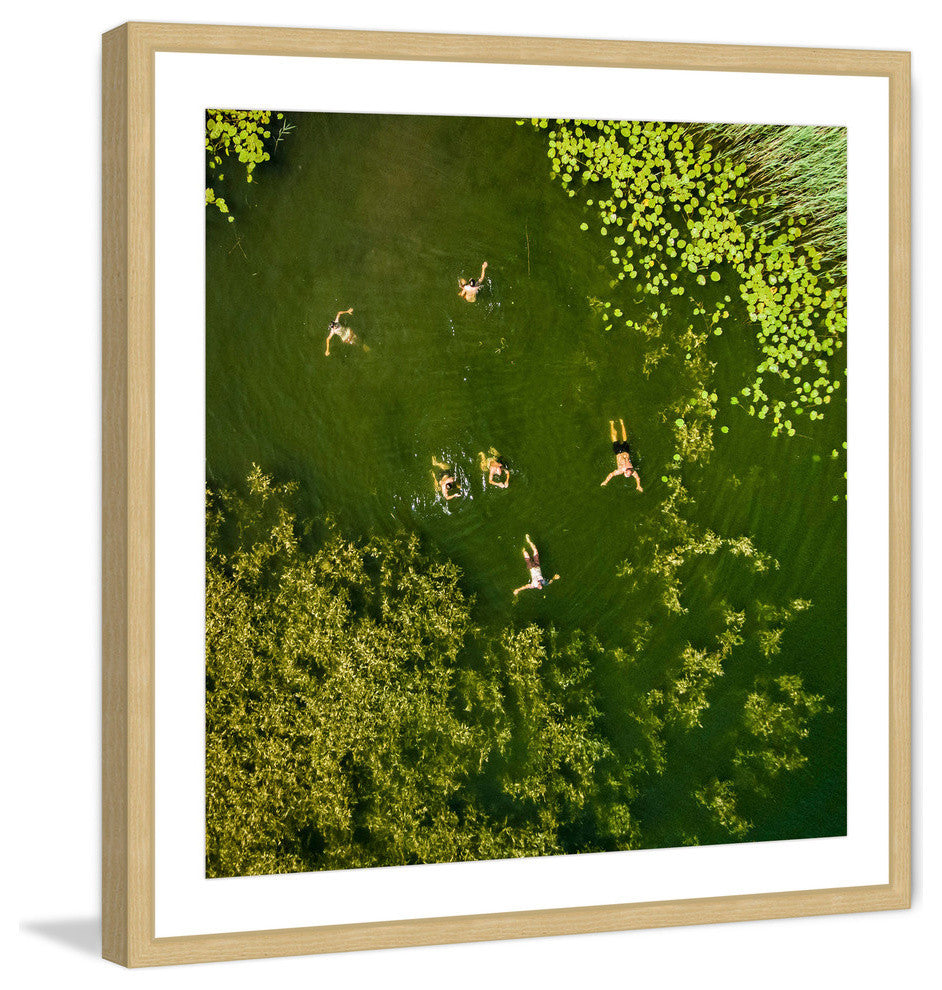 "Lake Fun" Framed Print by Karolis Janulis