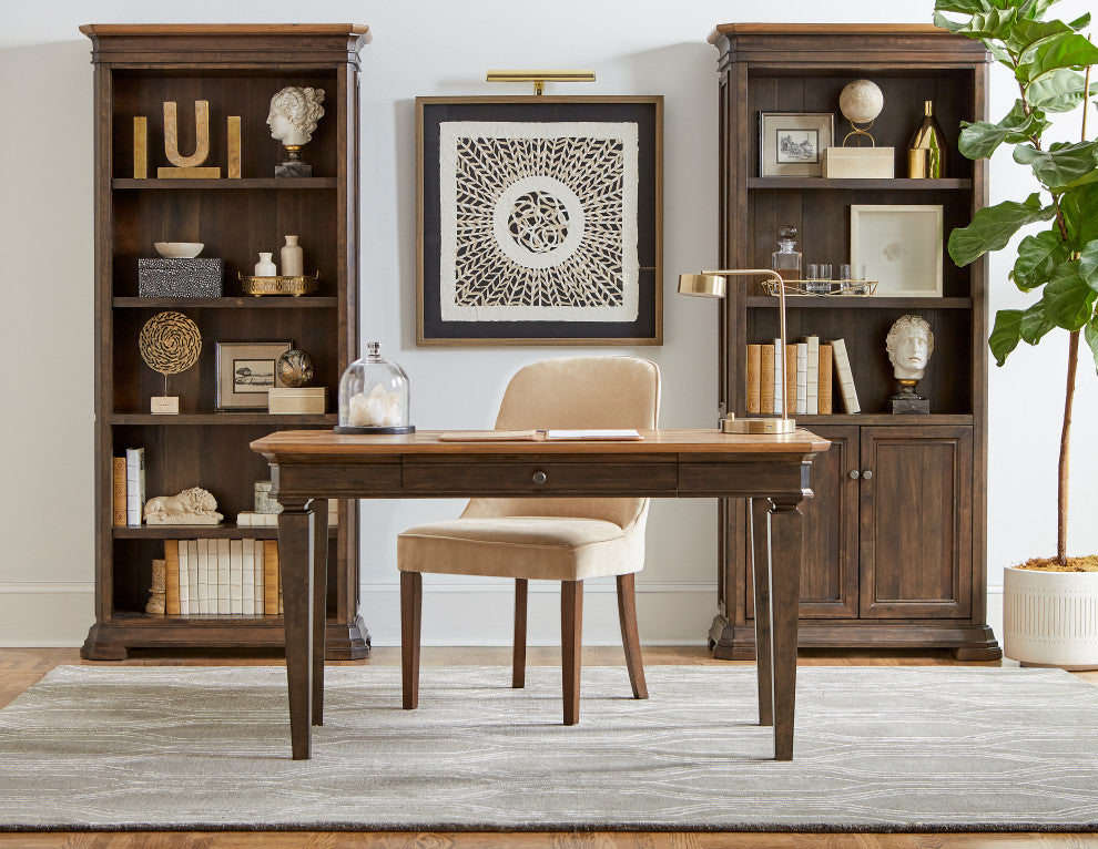 Executive Writing Desk, Writing Table, Office Desk, Brown