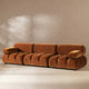 Marcel 109.5" Modular Sofa, Burnt Orange Performance Velvet