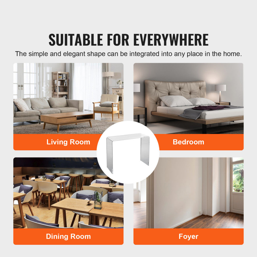 VEVOR Acrylic Console Table Clear Acrylic End Table 38x15x29" for Foyer