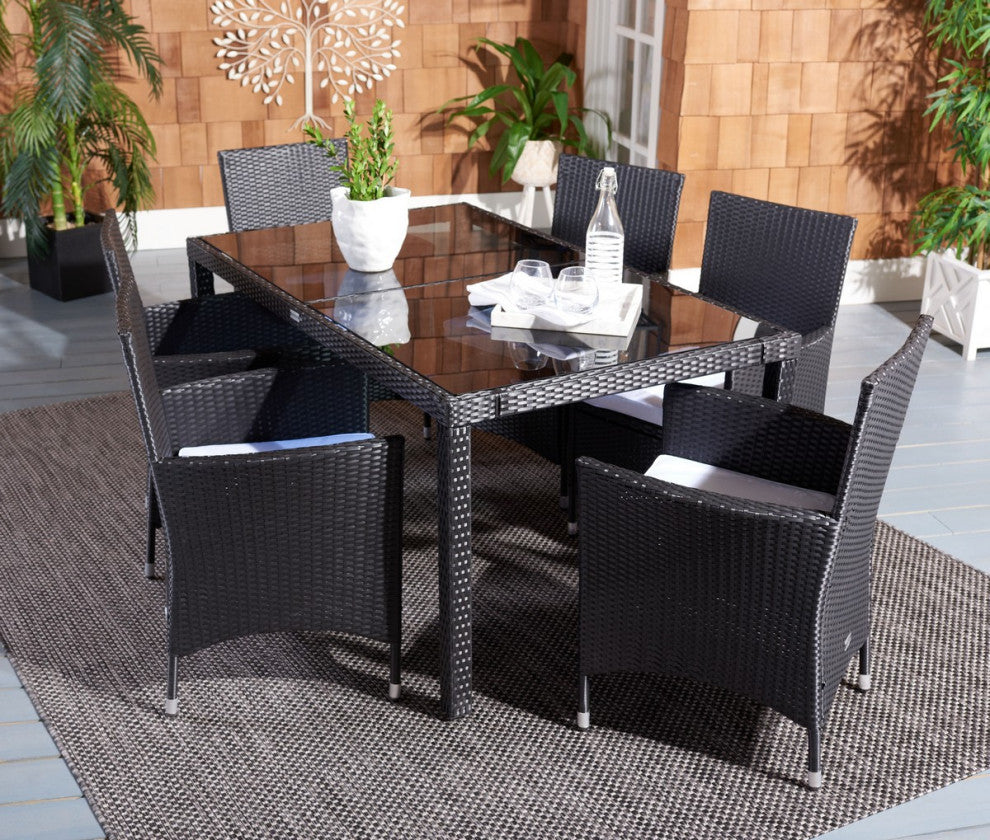 Safavieh Jolin Dining Set, Black / White