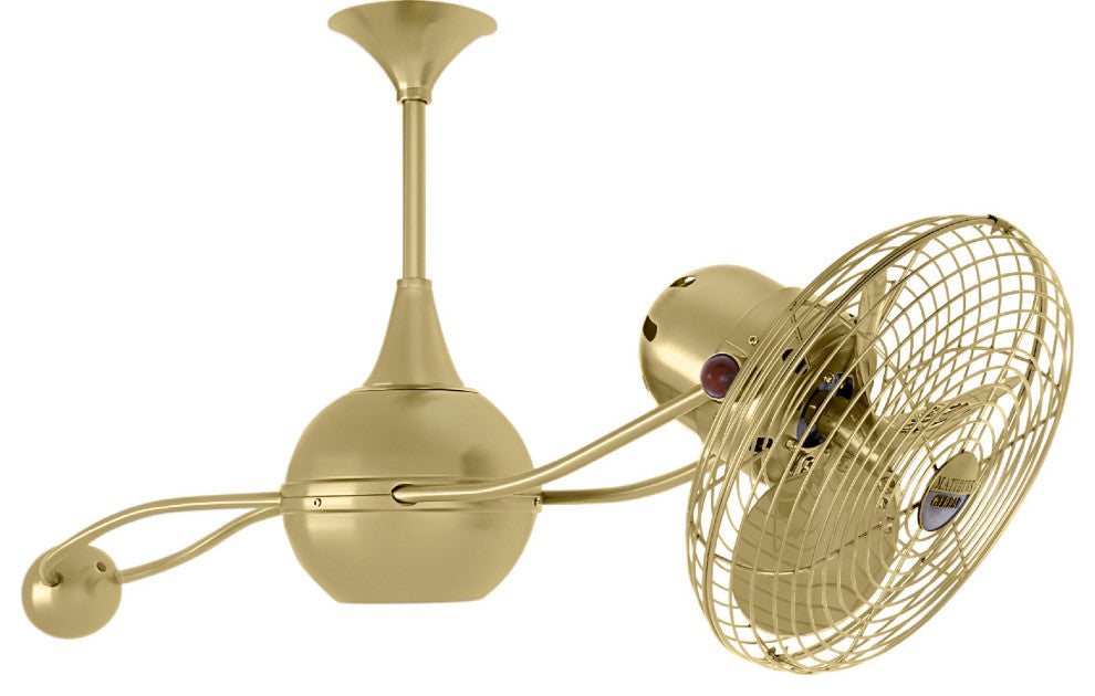 Brisa 2000 Rotational Ceiling Fan, Brushed Brass
