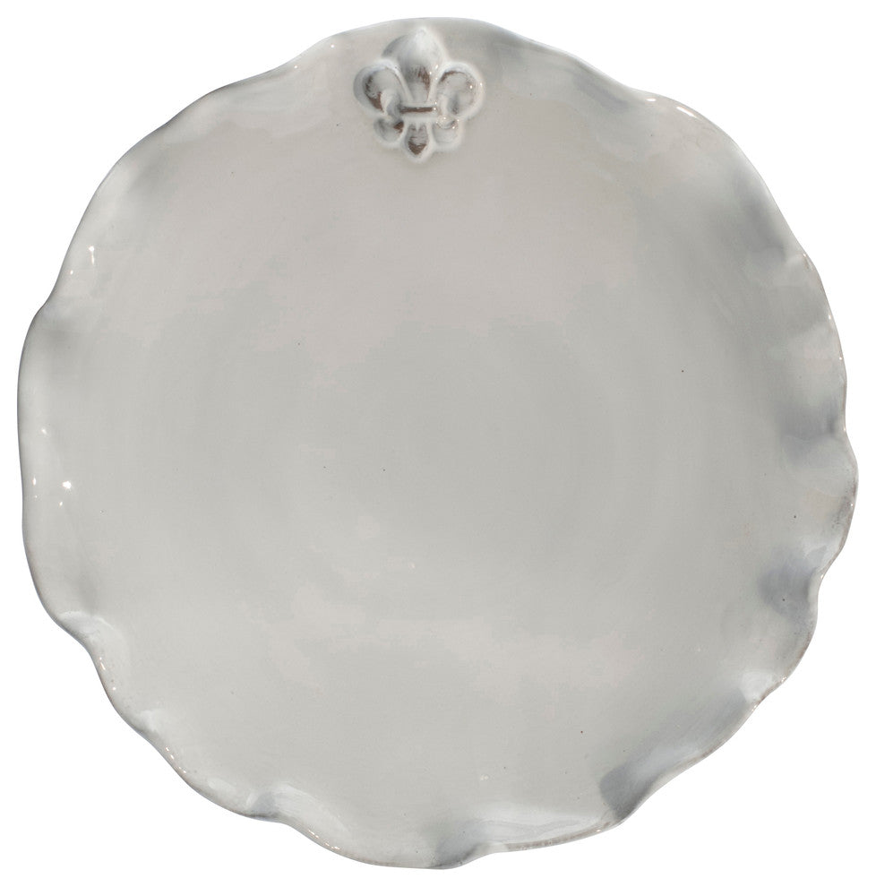 Fleur-de-Lis Dinner Plates, Set of 4