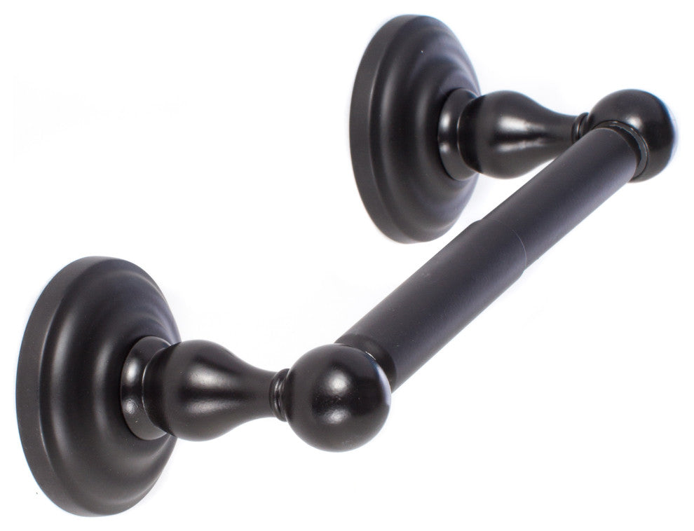 Boulder Bath Series, Two-Post Paper Holder in Flat Black